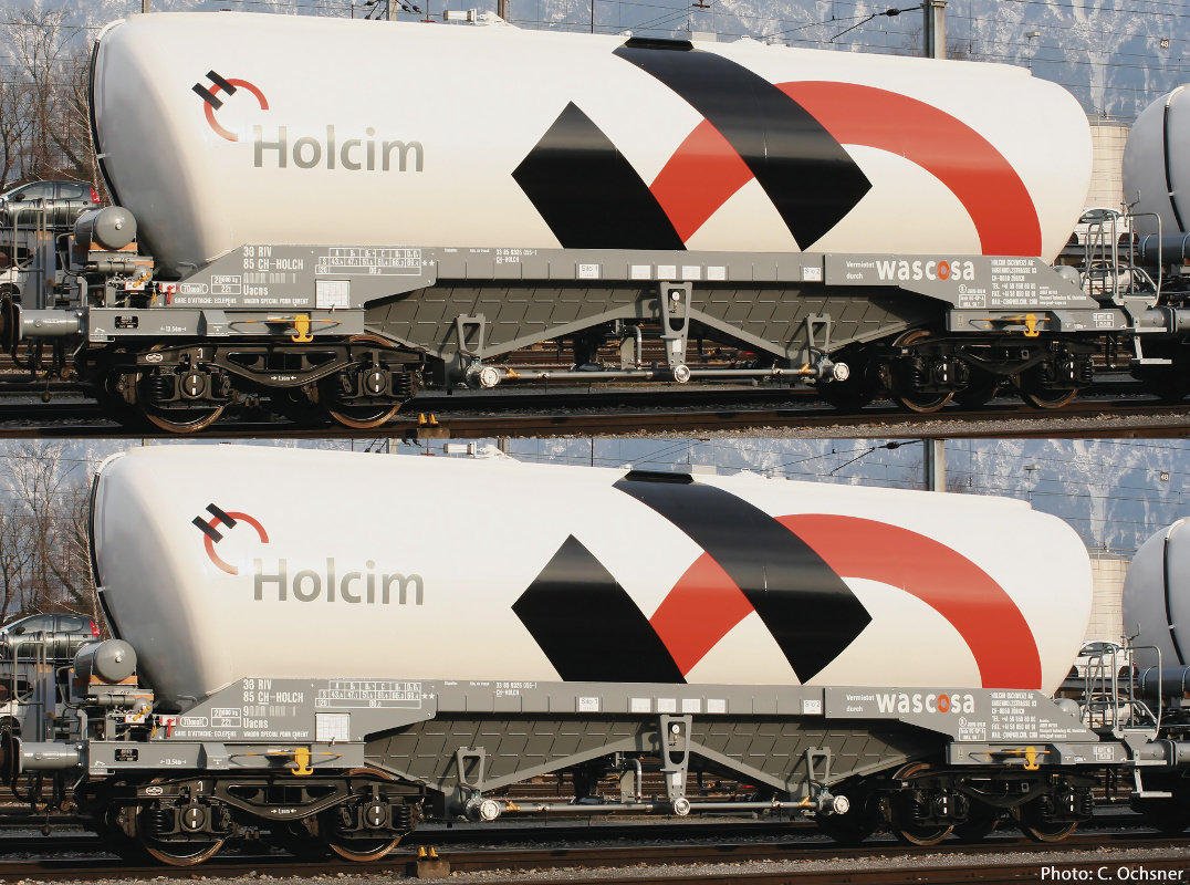 Modelová železnice - H0 2ks Vůz na sypké hmoty Uacns "Holcim", WASCOSA, Ep.VI