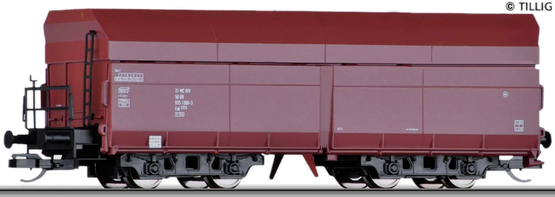 Modelová železnice - TT Výsypný vůz Fal , DR, Ep.IV