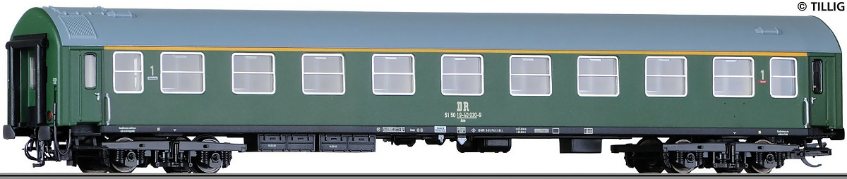 Modelová železnice - H0 Rychlíkový vůz Am Y 1.tř., DR, Ep.IV