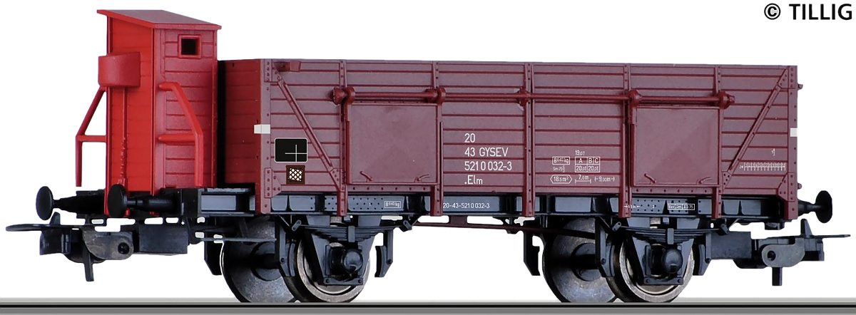 Modelová železnice - H0 Otevřený vůz Elmo, GYSEV, Ep.IV
