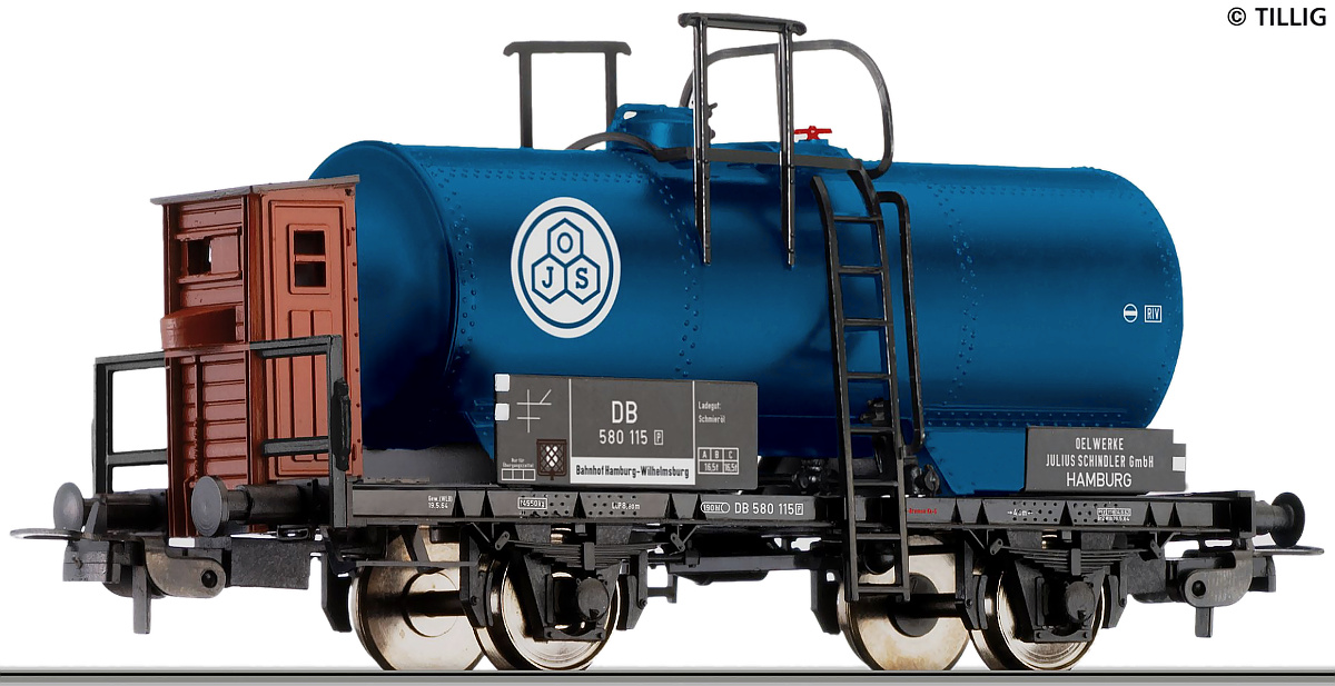 Modelová železnice - H0 Cisternový vůz "Ölwerke J. Schindler", DB, Ep.III