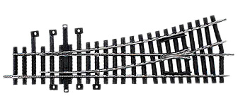 Modelová železnice - H0 EW1_li Výhybka levá 185mm/15° bez přestavníku - stavebnice