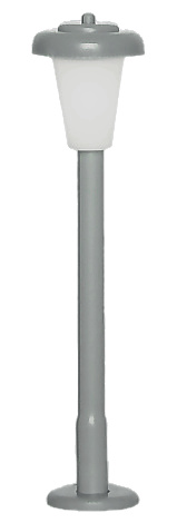Modelová železnice - TT Lampa pouliční 45mm LED bílá - stavebnice