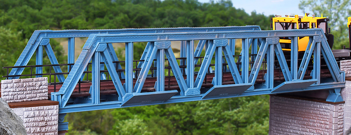 Modelová železnice - H0 Stavebnice - železniční most ocelový přímý