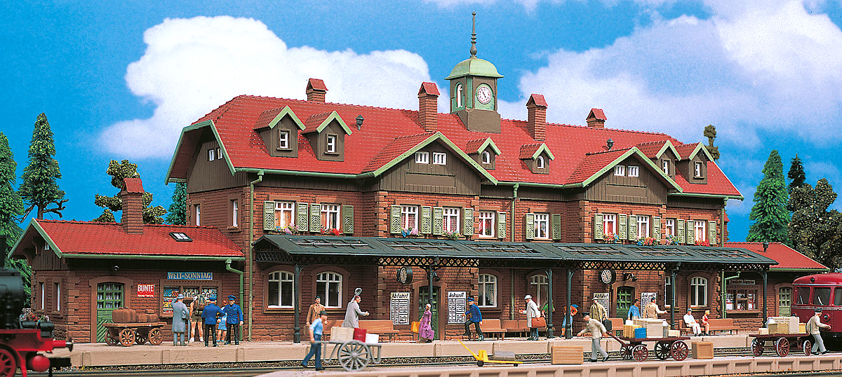 Modelová železnice - H0 Stavebnice - nádraží "Moritzburg"