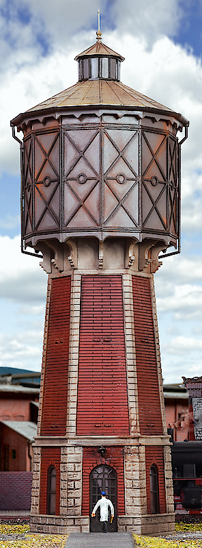 Modelová železnice - H0 Stavebnice - vodárenská věž "Karlsruhe"