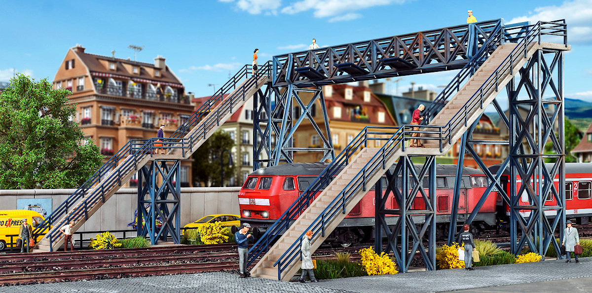 Modelová železnice - H0 Stavebnice - nadchod pro pěší