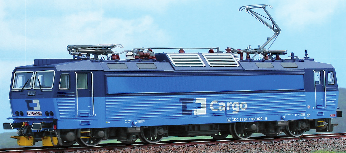 Modelová železnice - H0 Elektrická lokomotiva 363.020, ČD Cargo, Ep.VI, DCC ZVUK