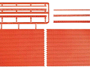 H0 Plast - zeď cihla červená 210x65mm 2ks
