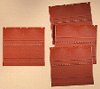 H0 Stavebnicový systém - zeď červená 2324E 4ks