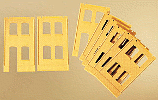 H0 Stavebnicový systém - zeď žlutá 2323A 2ks, 2323B 6ks