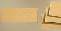 H0 Stavebnicový systém - zeď žlutá 2532F 4ks