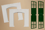 H0 Stavebnicový systém - zeď omítnutá 2326C 2ks, brána I 2ks