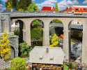 Modelová železnice - H0 Stavebnice - viadukt obloukový dvoukolejný R1 a R2 / 60°