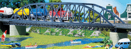 H0 Stavebnice - železniční most ocelový přímý 564mm