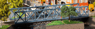 H0 Stavebnice - železniční most ocelový přímý 489mm