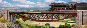 H0 Stavebnice - železniční most ocelový přímý 472mm