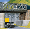 H0 Stavebnice - železniční most ocelový přímý 180mm