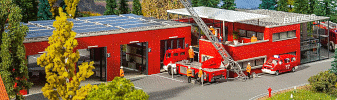 H0 Stavebnice - moderní hasičská zbrojnice