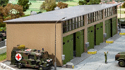 H0 Stavebnice - vojenská opravárenská hala