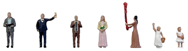 H0 Figurky - svatební hosté