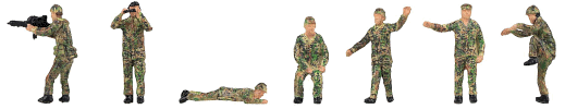 H0 Figurky - vojáci při výcviku