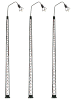 H0 Lampa nádražní 145mm LED studená bílá 3ks