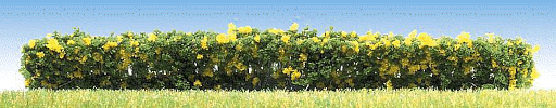 Houští žluté květy 10x10mm 10cm 3ks