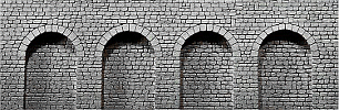 N Tvrzená pěna - zeď kamenné kvádry s arkádami 370x60mm
