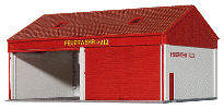 H0 Stavebnice - malá hasičská garáž