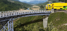H0 Stavebnice - železniční mostní díl obloukový R1 R360,0mm/45°