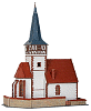 H0 Stavebnice - vesnický kostel "Ditzingen"