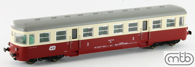 Modelová železnice - TT Přípojný vůz Bix020.176, ČD, Ep.V
