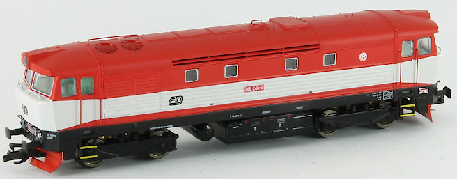 Modelová železnice - TT Dieselová lokomotiva 749.246 "Bardotka", ČD, Ep.V