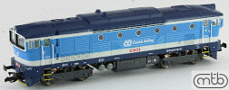 TT Dieselová lokomotiva 750.714 "Brejlovec", ČD,  Ep.V