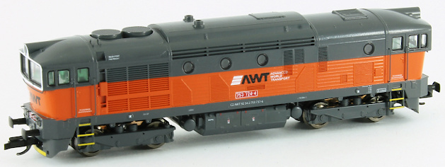 Modelová železnice - TT Dieselová lokomotiva 753.724 "Brejlovec", AWT, Ep.V