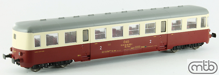 Modelová železnice - H0 Přípojný vůz BixPost015, ČSD, Ep.IV