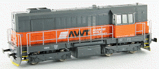 H0 Dieselová lokomotiva 740.736 "Kocour", AWT, Ep.VI