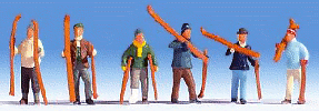 H0 Figurky - lyžaři