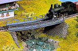H0 Stavebnice - železniční mostní díl obloukový R1 R360,0mm/30°