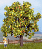 Strom - jabloň s jablky 7,5cm