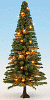 H0 Strom - vánoční strom 12cm s osvětlením 30xLED