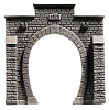TT Tvrzená pěna - železniční portál kamenné kvádry jednokolejný