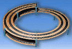 H0 Kruhové stoupání dvoukolejné základní 130,5mm R515-579mm/540°