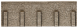 H0 Tvrzená pěna - zeď kamenná opěrná 330x125mm