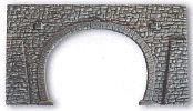 H0 Tvrzená pěna - železniční portál kámen lomový dvoukolejný