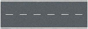 H0 Karton - silnice šedá 80mm přímá 100cm