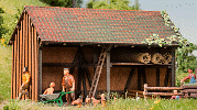 H0 Stavebnice - dřevěná stodola