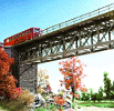 H0 Stavebnice - železniční most ocelový přímý 188mm