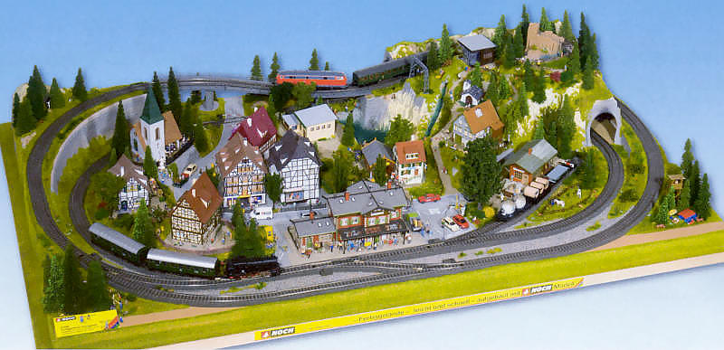 Modelová železnice - H0/TT Základ kolejiště "Königsfeld" 160x100cm
